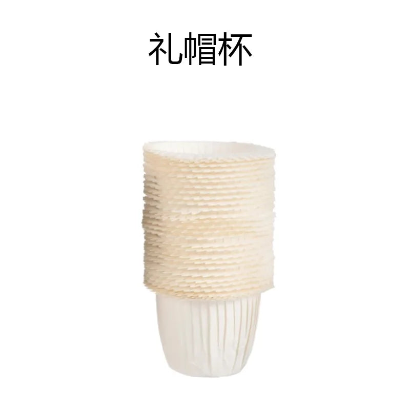 simple style solid color paper cake cups