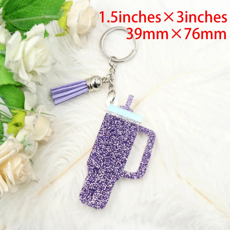 New inspired by tumbling Cup keychain flash acrylic gift for Cup lovers