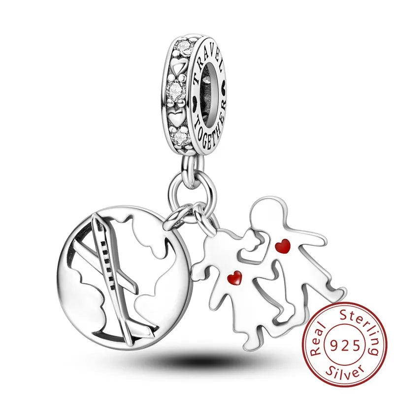 1 Piece 12*11.9mm 925 Sterling Silver Zircon Devil's Eye Bird Pendant Beads Jewelry Accessories