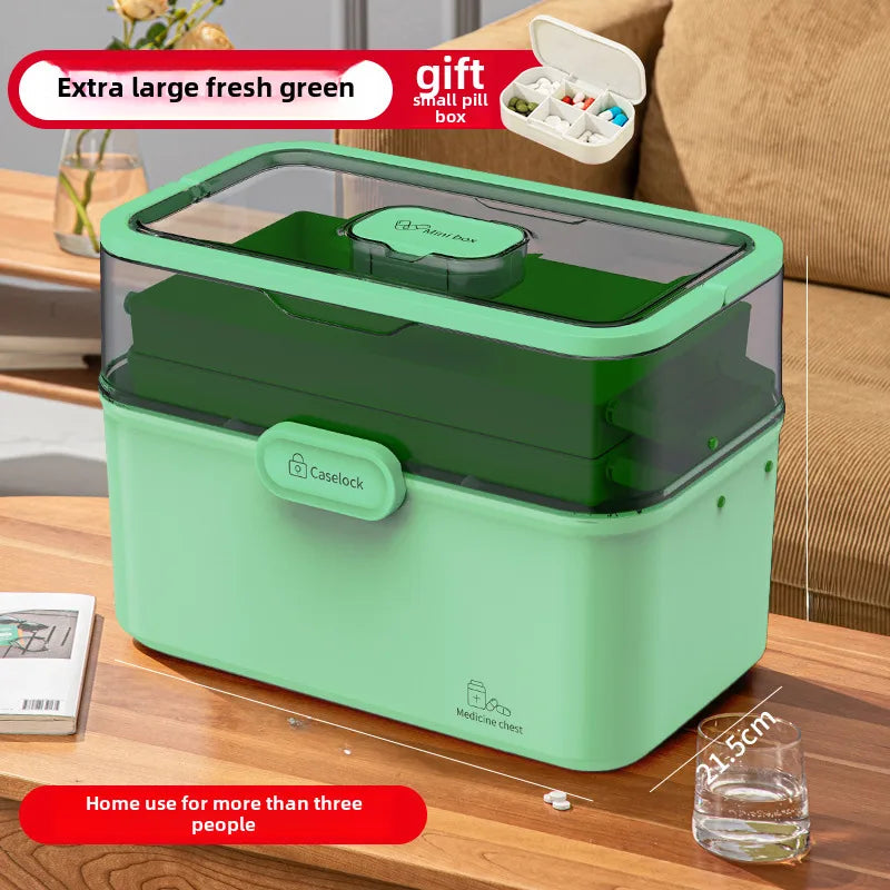 Medicine box Family medicine box household large capacity children's medicine multi-layer medical storage box first aid box small medicine box