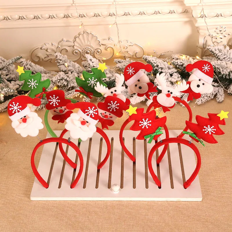 Christmas Streetwear Children Unisex Christmas Hat Christmas Tree Santa Claus Hair Band