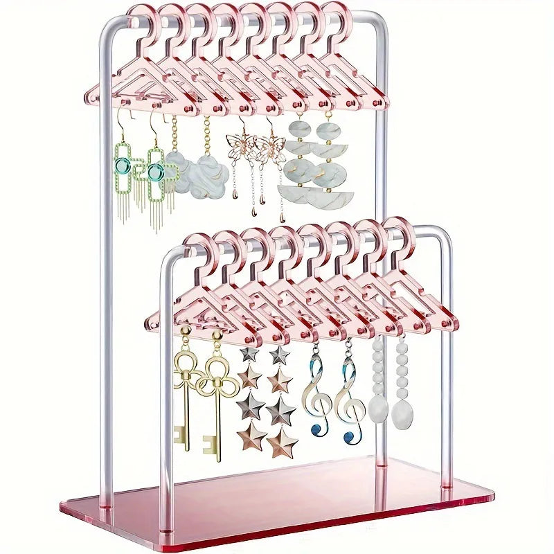 Hanging Personalized Earring Holder Acrylic Costume Frame Earrings Storage Display Rack