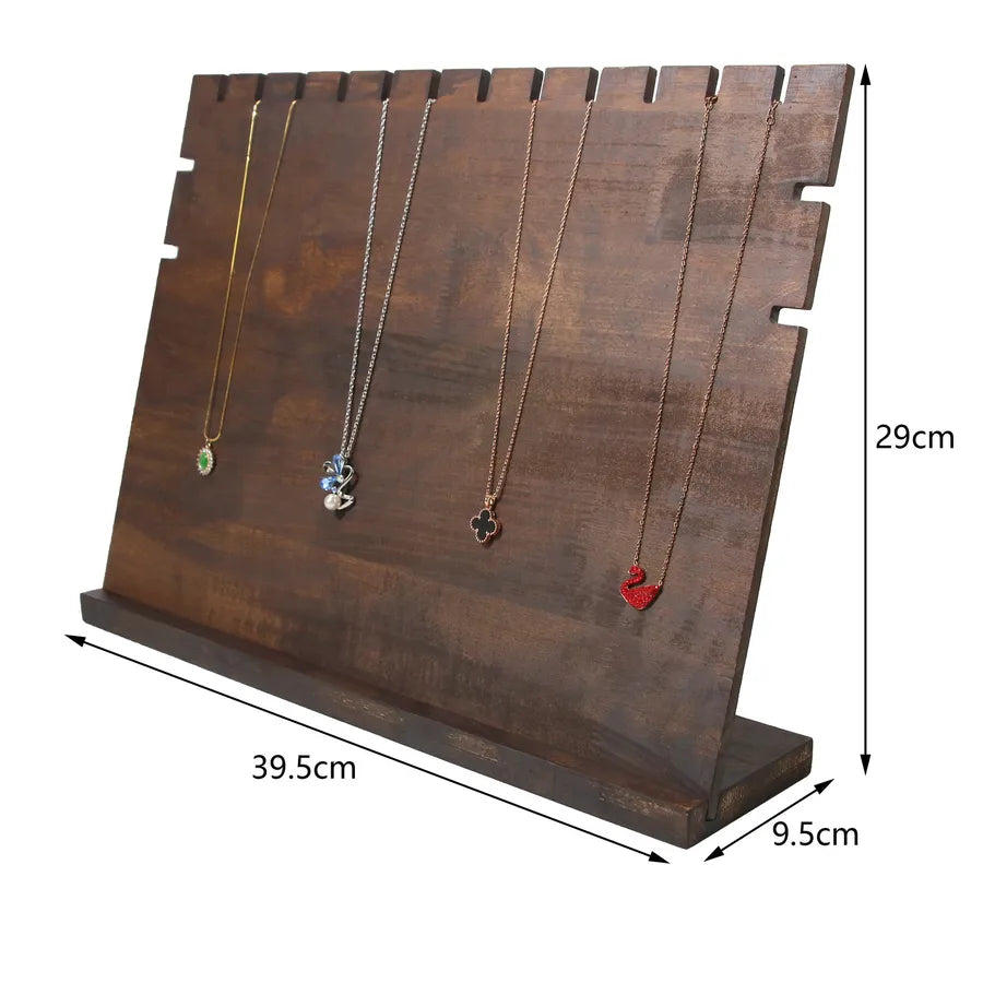 Factory in Stock Creative Jewelry Stand Log Vintage Display Stand Set Necklace Ear Stud Bracelet Bead Tray