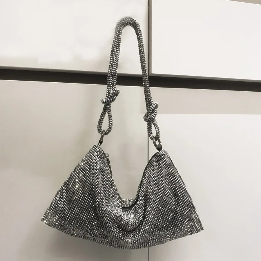 women's small summer rhinestone fashion underarm bag