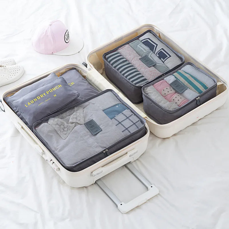 casual solid color cloth storage bag