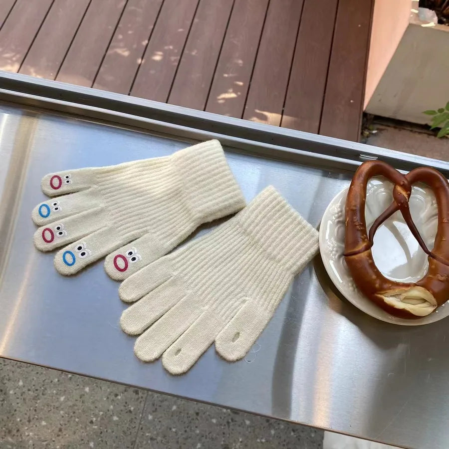 women's classic style solid color gloves 1 set