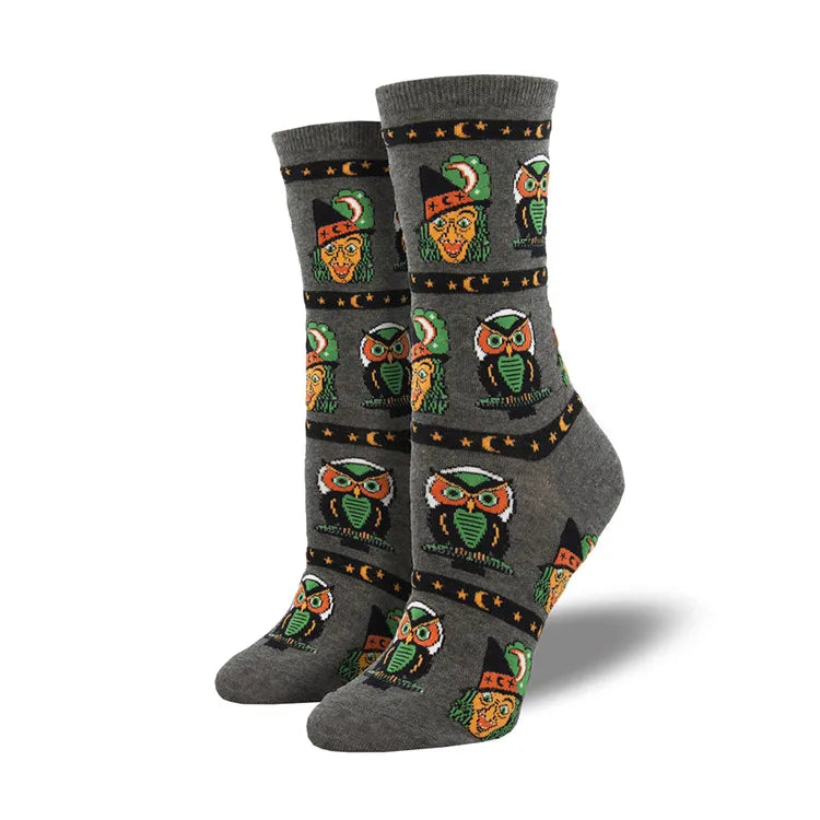 Halloween Cartoon Style Unisex Cartoon Cotton Crew Socks A Pair