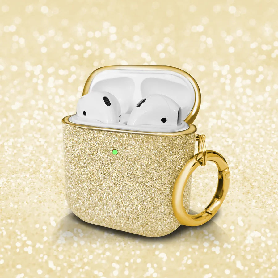 PC Glittery Casual Glam Bluetooth earbuds case Phone Accessories