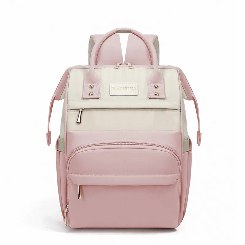 Portable Baby Diaper Bag  Large Capacity out-of-Home Storage Bag Independent Milk Warehouse Multi-Compartment Mummy Backpack