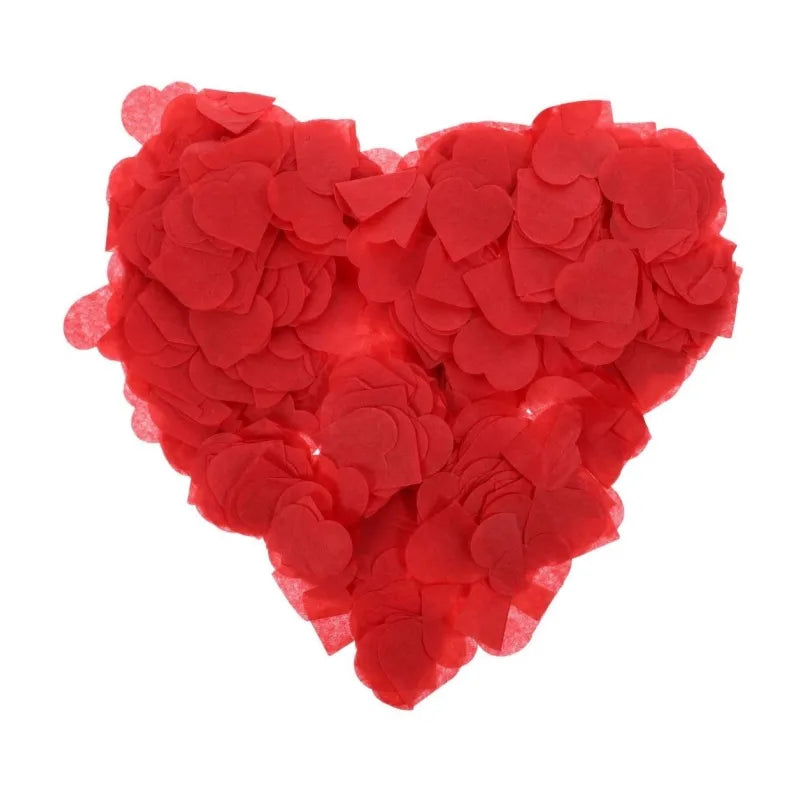2.5cm heart-shaped love paper pieces Valentine's Day wedding venue hand-held throwing paper scraps transparent balloon filler