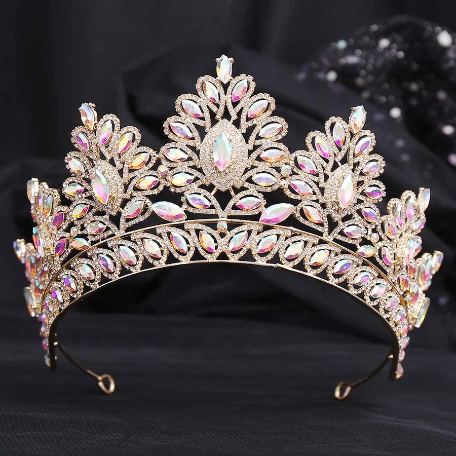 fashion water droplets crown alloy rhinestone crown 1 piece