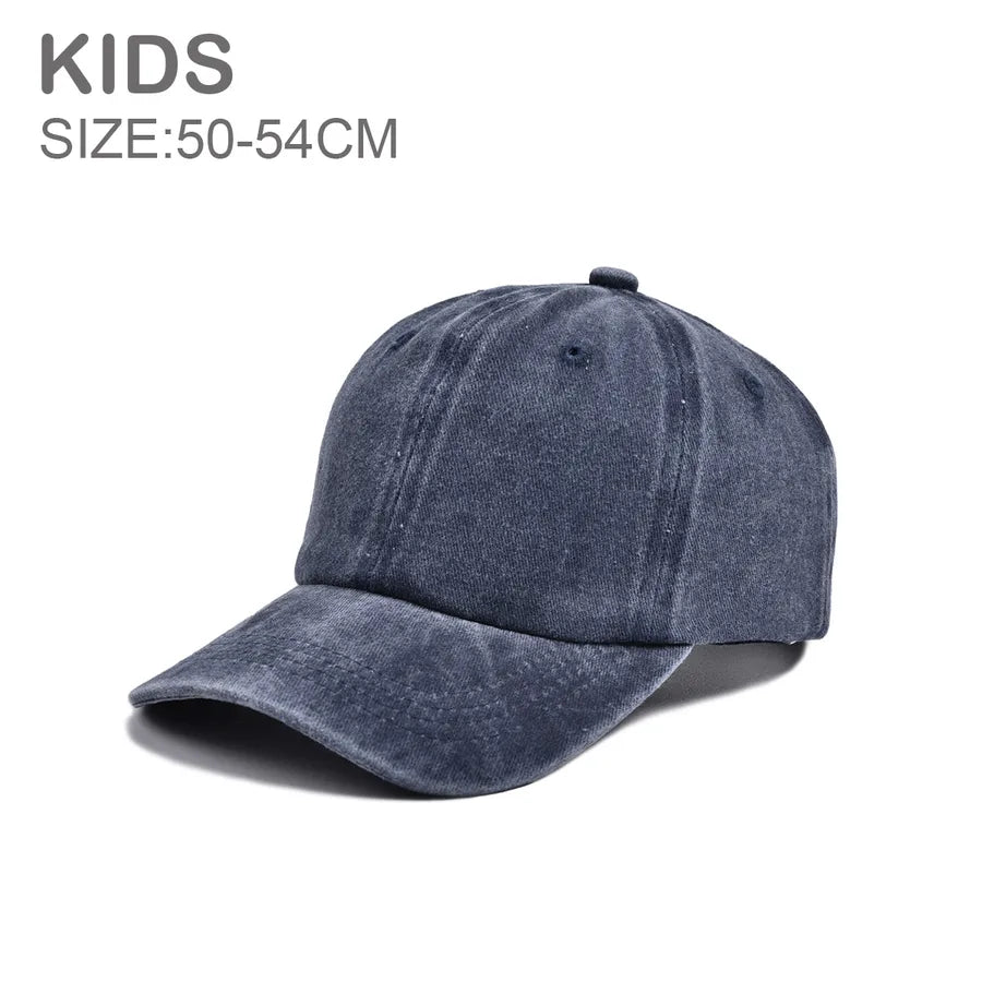 Children Unisex Streetwear Solid Color Baseball Cap