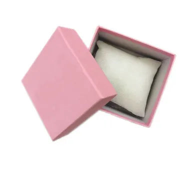 simple style solid color paper jewelry boxes