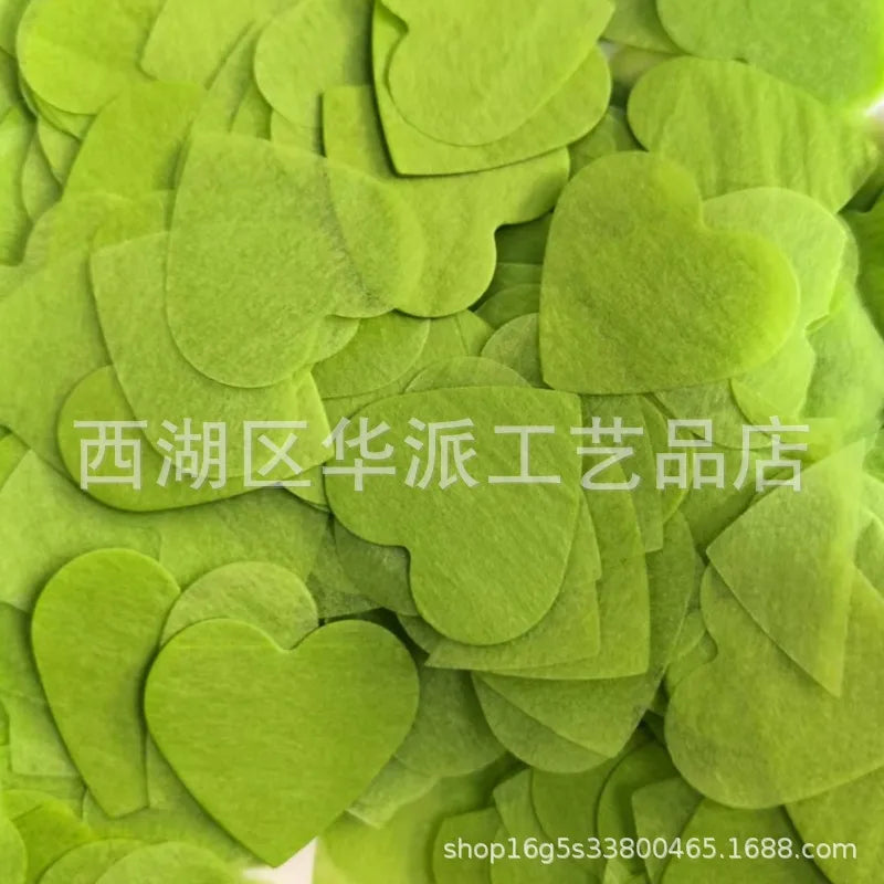 2.5cm heart-shaped love paper pieces Valentine's Day wedding venue hand-held throwing paper scraps transparent balloon filler