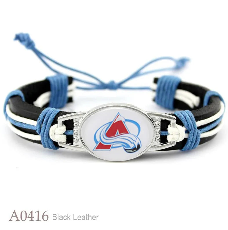 Hot NHL National Hockey League National Hockey League Leather Bracelet