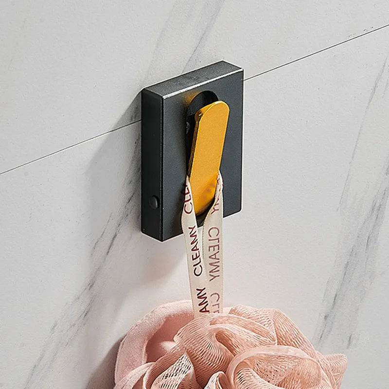 Invisible Hook Door Rear Fitting Room Entrance Coat Hook Wall Hanging Bathroom Clothes Hook Row Hook Punch-Free Folding