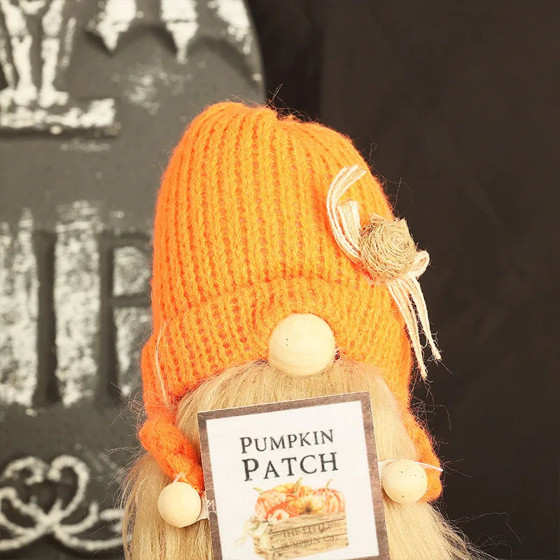 New Harvest Festival Knitted Doll Cartoon Figure Display Decorations Knitted Hat Tabletop Window Decoration Christmas Gifts