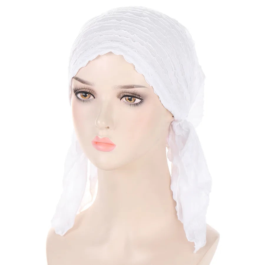 Women's Casual Classic Style Solid Color Polyester Hijab