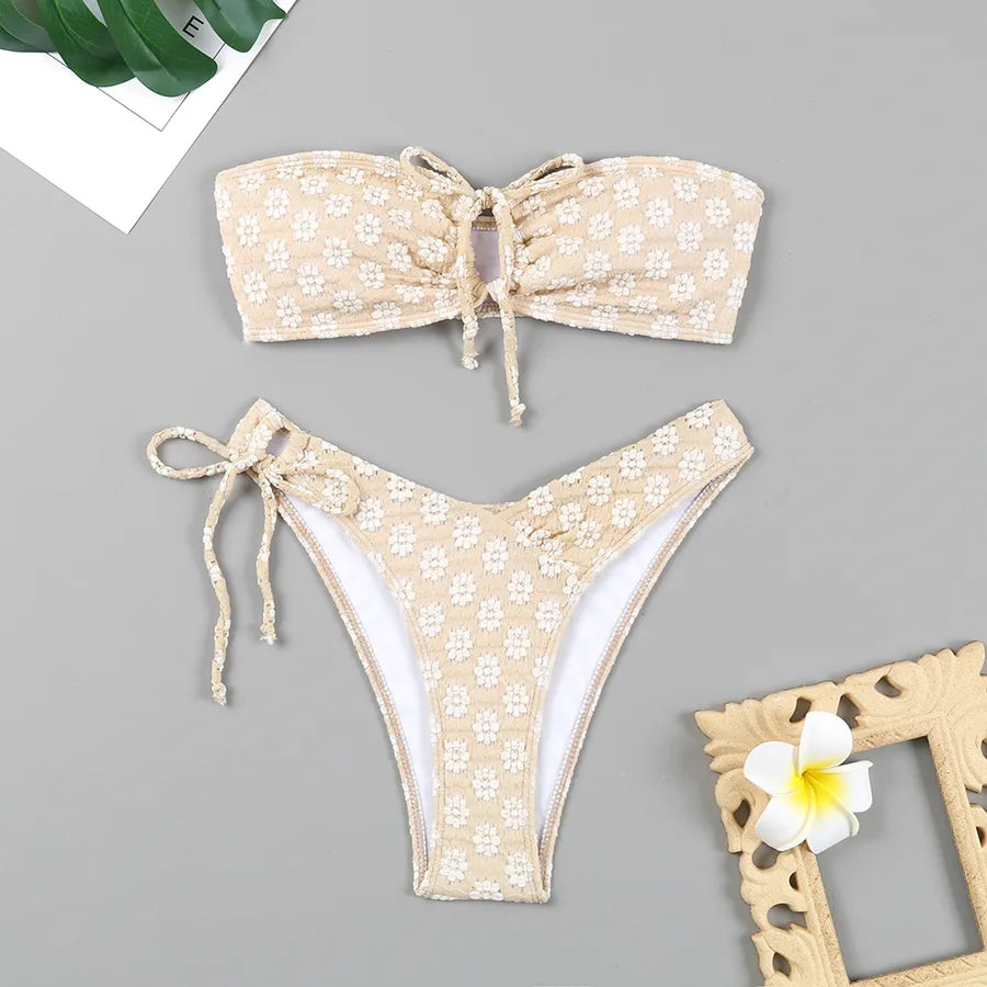 Women's Ditsy Floral 2 Pieces Set Bikinis Swimwear