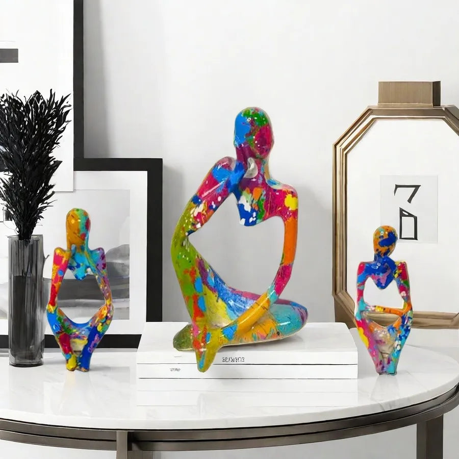 Simple Style Artistic Human Resin Ornaments Artificial Decorations