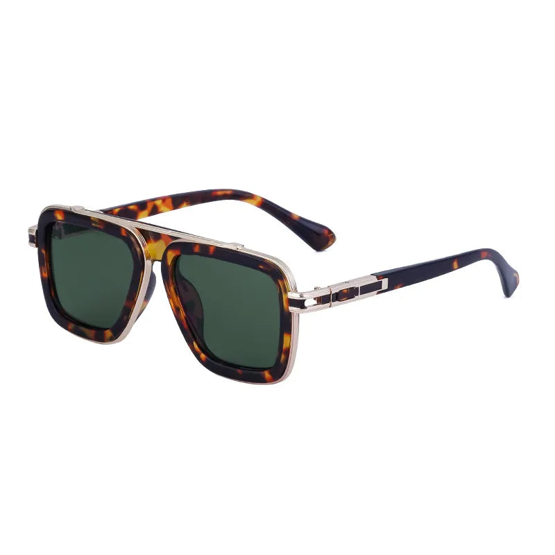 Casual Elegant Lady Solid Color Pc Square Full Frame Men's Sunglasses