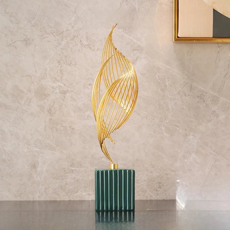 Smooth sailing wine cabinet decoration suit light luxury style high-end home living room TV cabinet office decoration