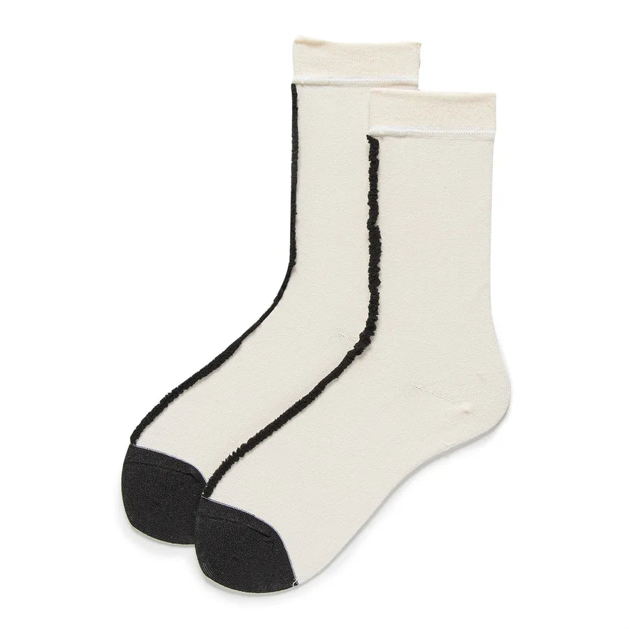Women's Japanese Style Cartoon Cotton Crew Socks A Pair