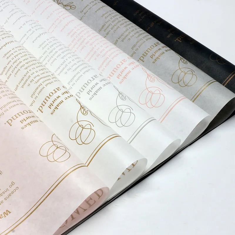 Elegant Romantic Letter Sydney Paper Daily Date Korean Floral Wrapping Paper Party Supplies Gift Wrapping Supplies 1 Pack of 20 Sheets