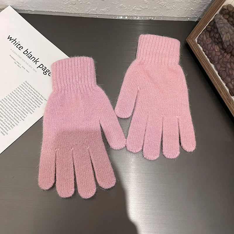 Unisex Basic Lady Simple Style Solid Color Gloves
