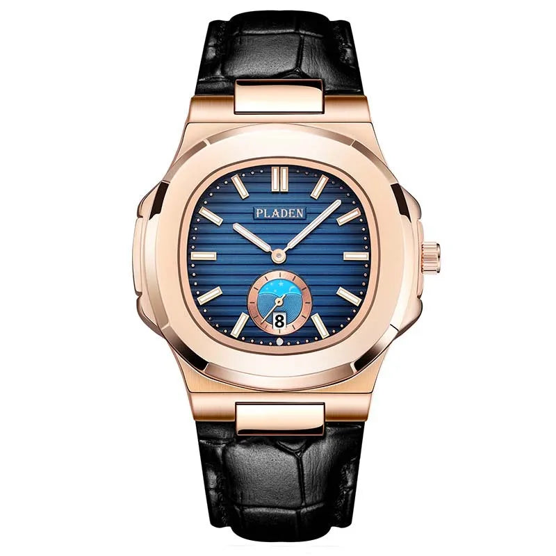 PLADEN Brand Watch hot Classic Men's High-end Fashion Business Stainless Steel Waterproof Quartz Watch