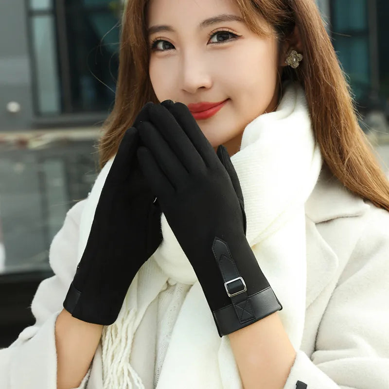 Women's Elegant Simple Style Color Block Gloves
