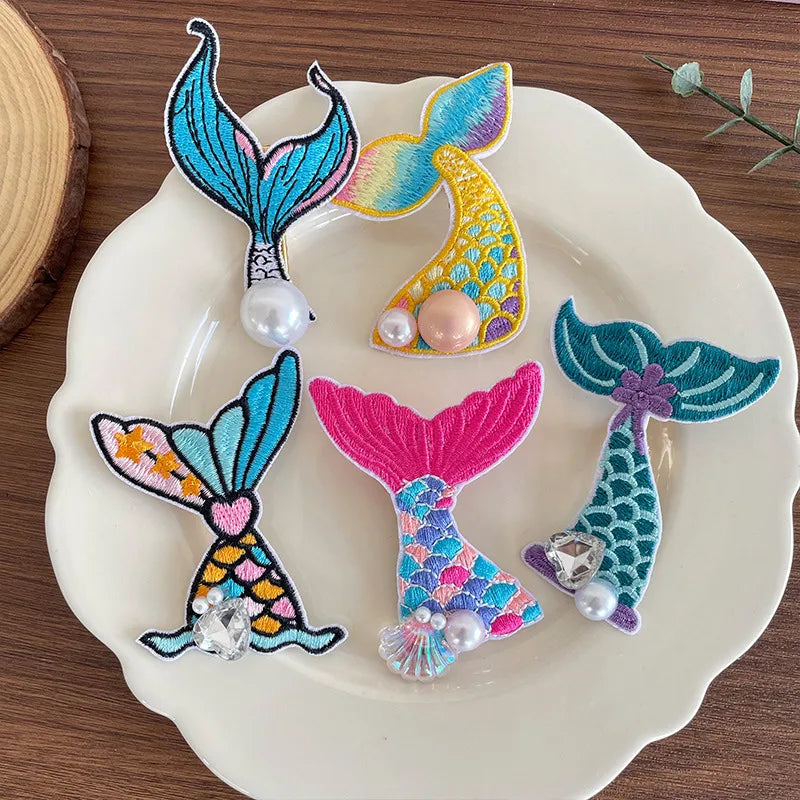 Vacation Simple Style Girl'S Fish Tail Polyester Hair Clip