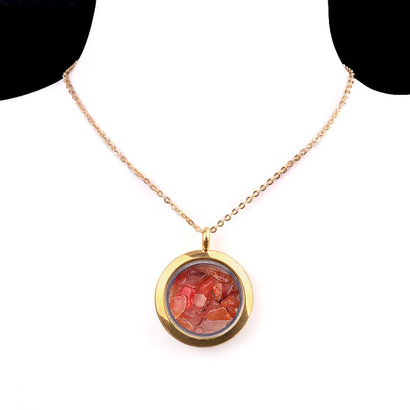 Elegant Vintage Style Geometric 304 Stainless Steel gravel cable chain Pendant Necklace In Bulk