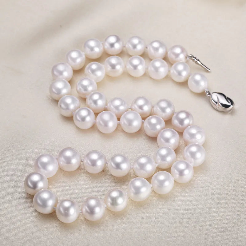 Freshwater Pearl Beaded Chain Round Necklace