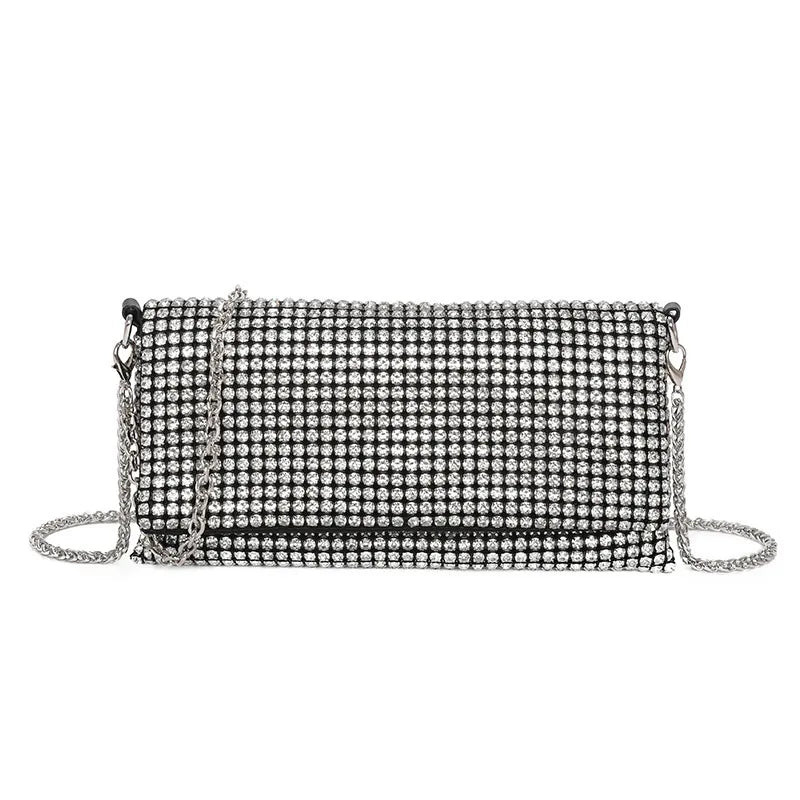 black gold silver arylic solid color square evening bags