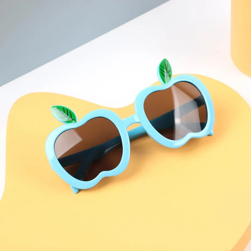 Cute Sweet Apple Resin Oval Frame Full Frame Glasses