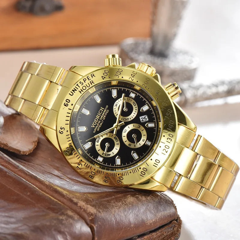 Casual Color Block Solid Color Single Folding Buckle Quartz Women's Watches