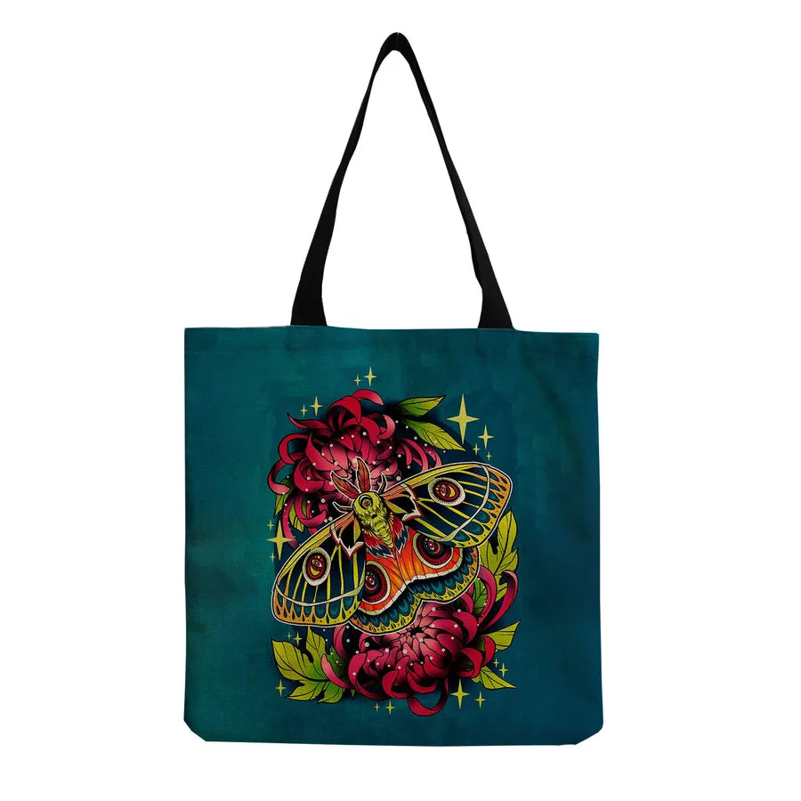 Unisex Casual Punk Skull Shopping bags