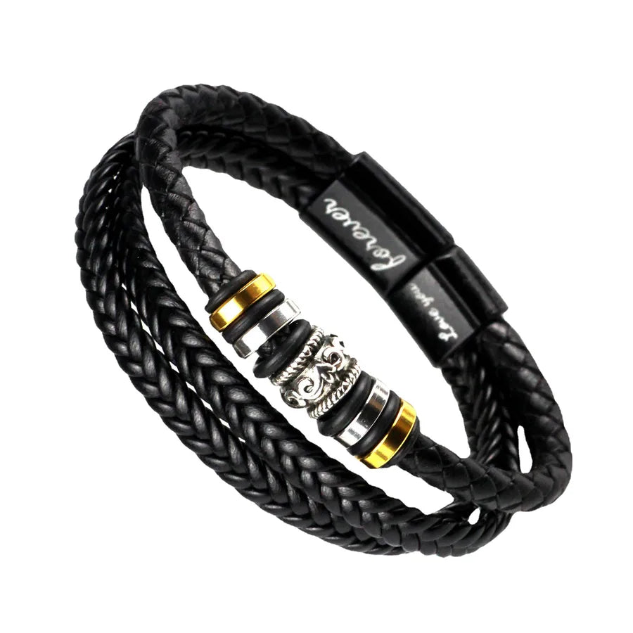retro solid color alloy plating men's bangle 1 piece