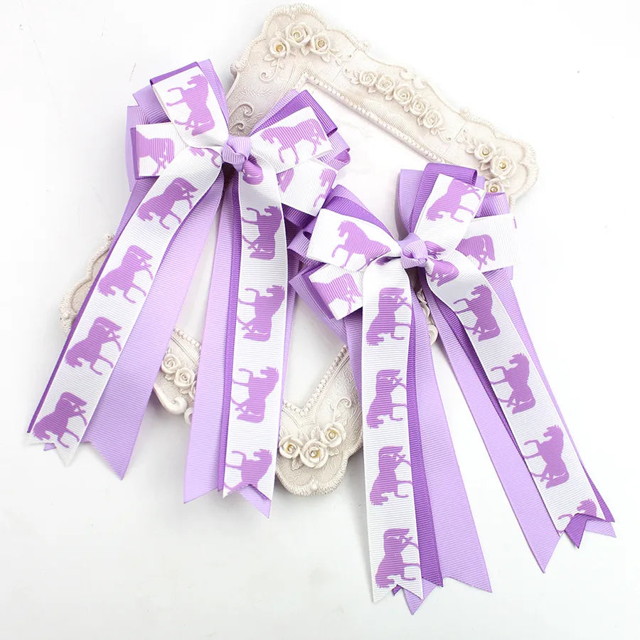 Equestrian Bow Three-layer Heavy Industry Ribbon Bow Sports Hairpin Horse Riding Girl Decoration Headwear Children
