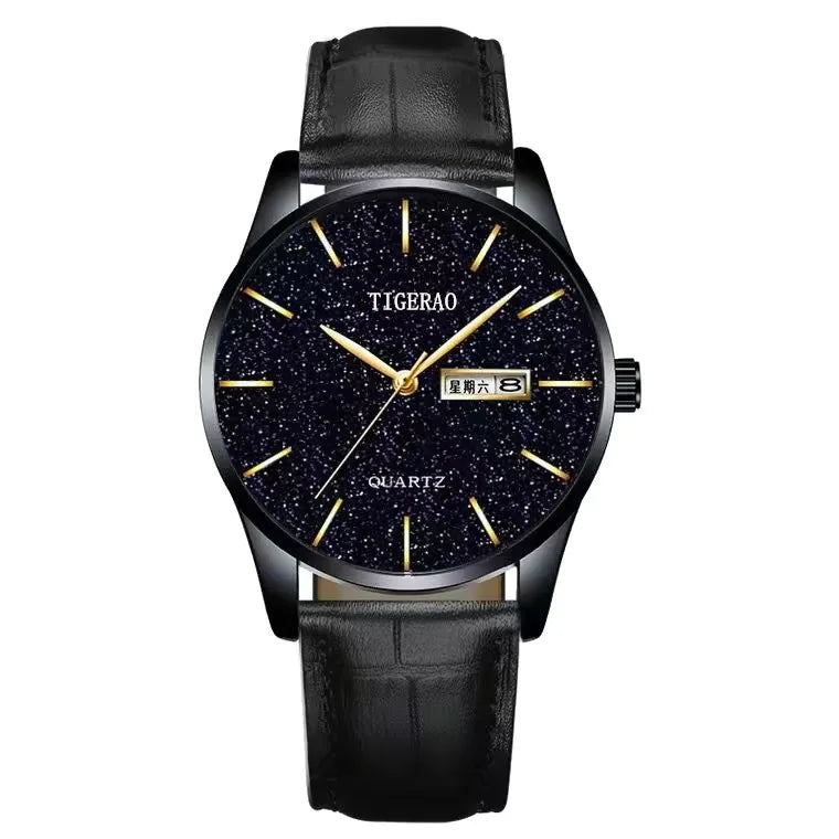 korean style geometric jewelry buckle quartz men's watches