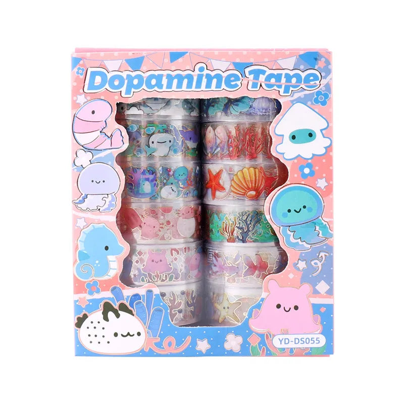 5 PCS/Package Butterfly Daisy School PET Cute Washi Tape