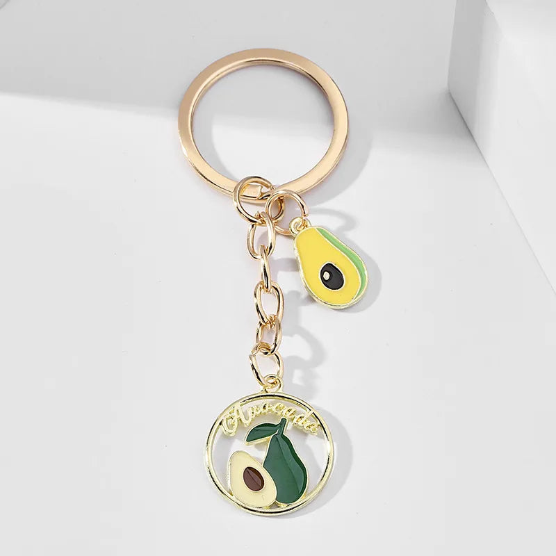 Sweet Cherry Fruit Alloy Unisex Keychain