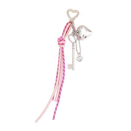 Simple Style Heart Shape Key Pu Leather Valentine'S Day Keychain