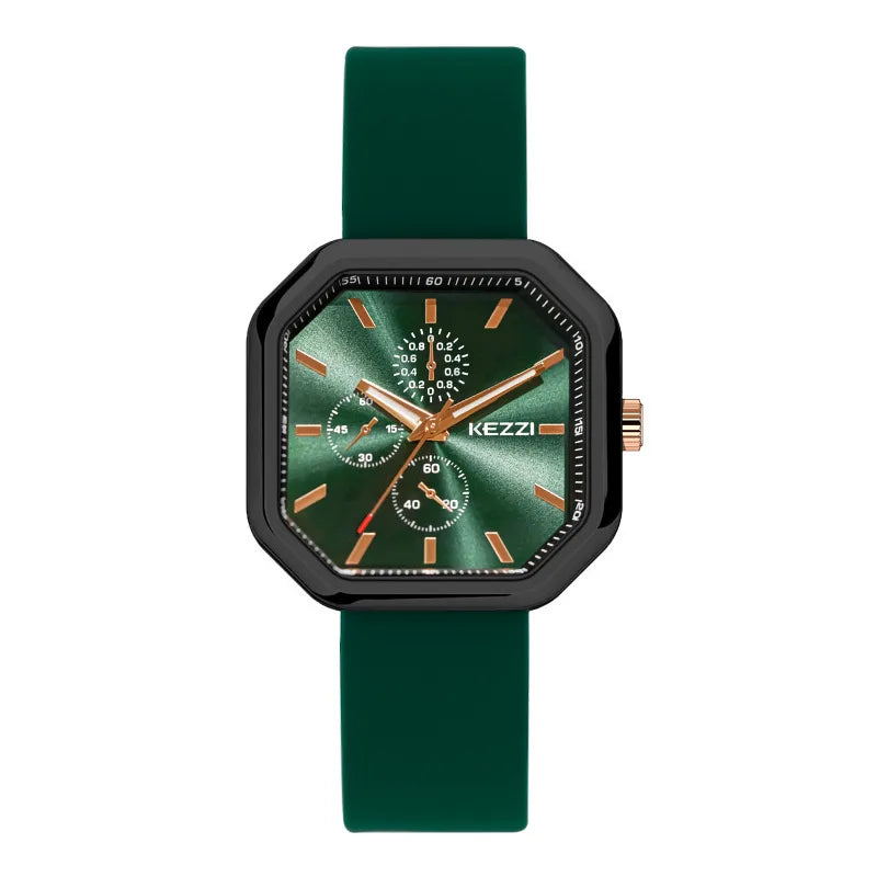 casual square buckle quartz men's watches