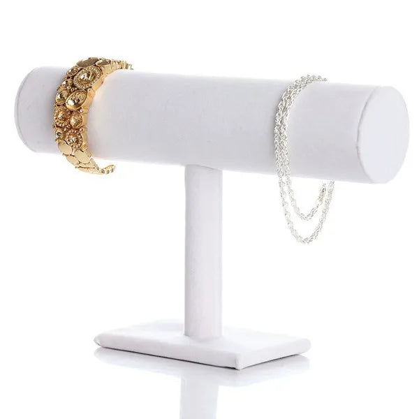 Velvet Jewelry Display Stand Single Layer Bracelet Flower Headband Hairband Shop Rack Artistic Style PP Material Jewelry Holder