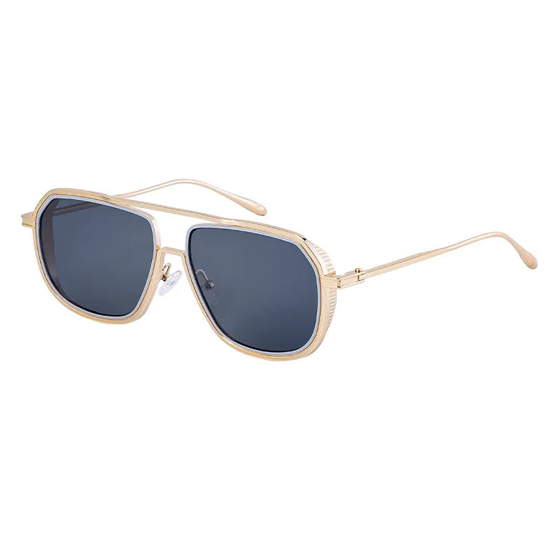 Elegant  Gradient Color Pc Square Full Frame Men's Sunglasses