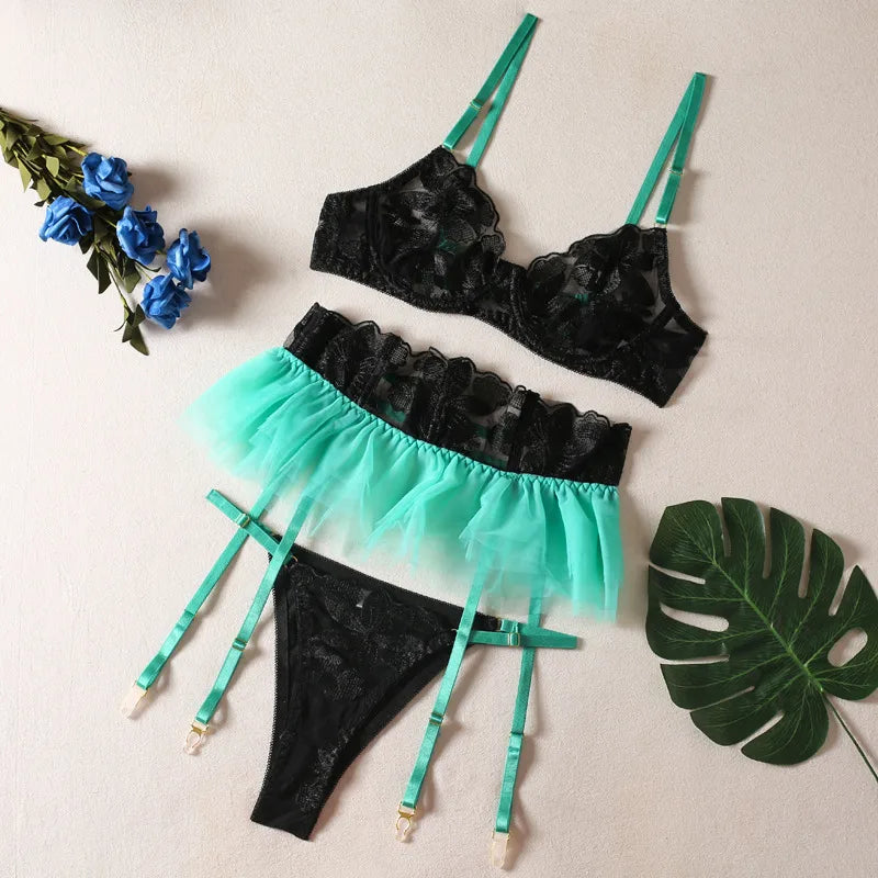 solid color lace bras sexy medium high waist sexy lingerie