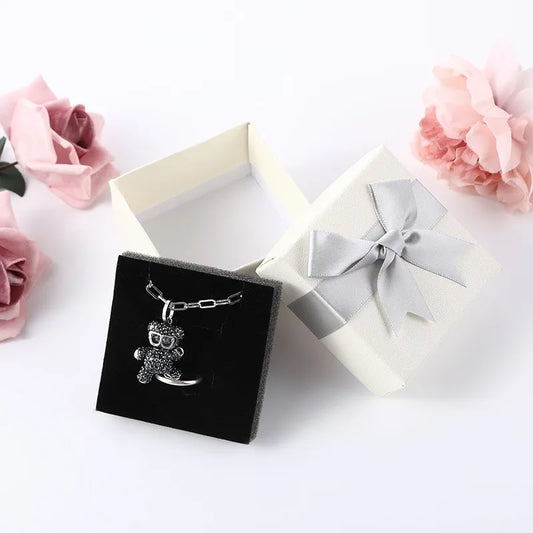 1 Piece Paper Modern Style Daily Bow Knot Jewelry Boxes