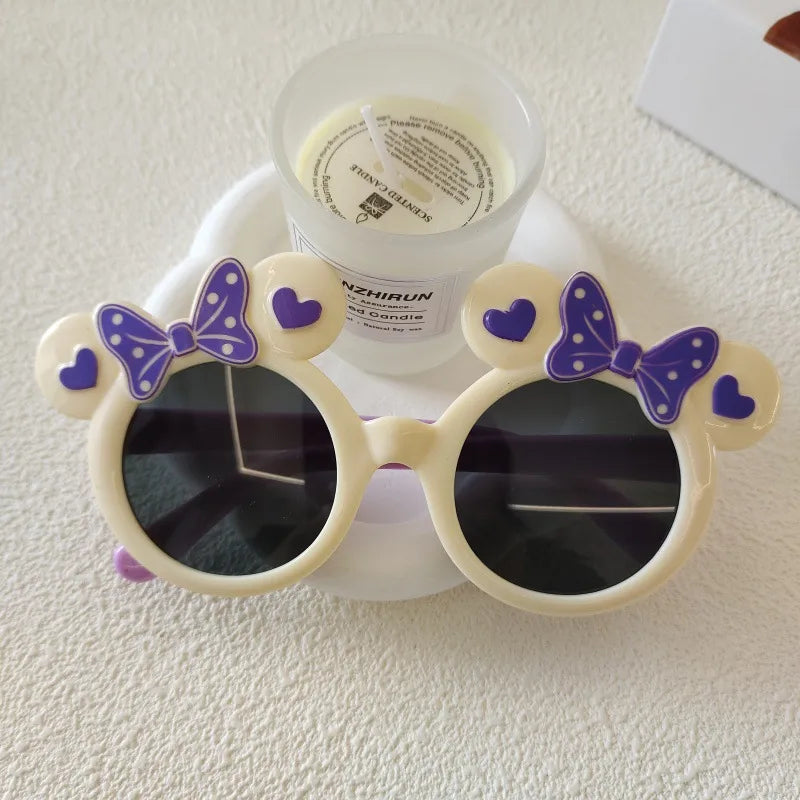 Sweet Simple Style Solid Color Resin Special-Shaped Mirror Full Frame Kids Sunglasses
